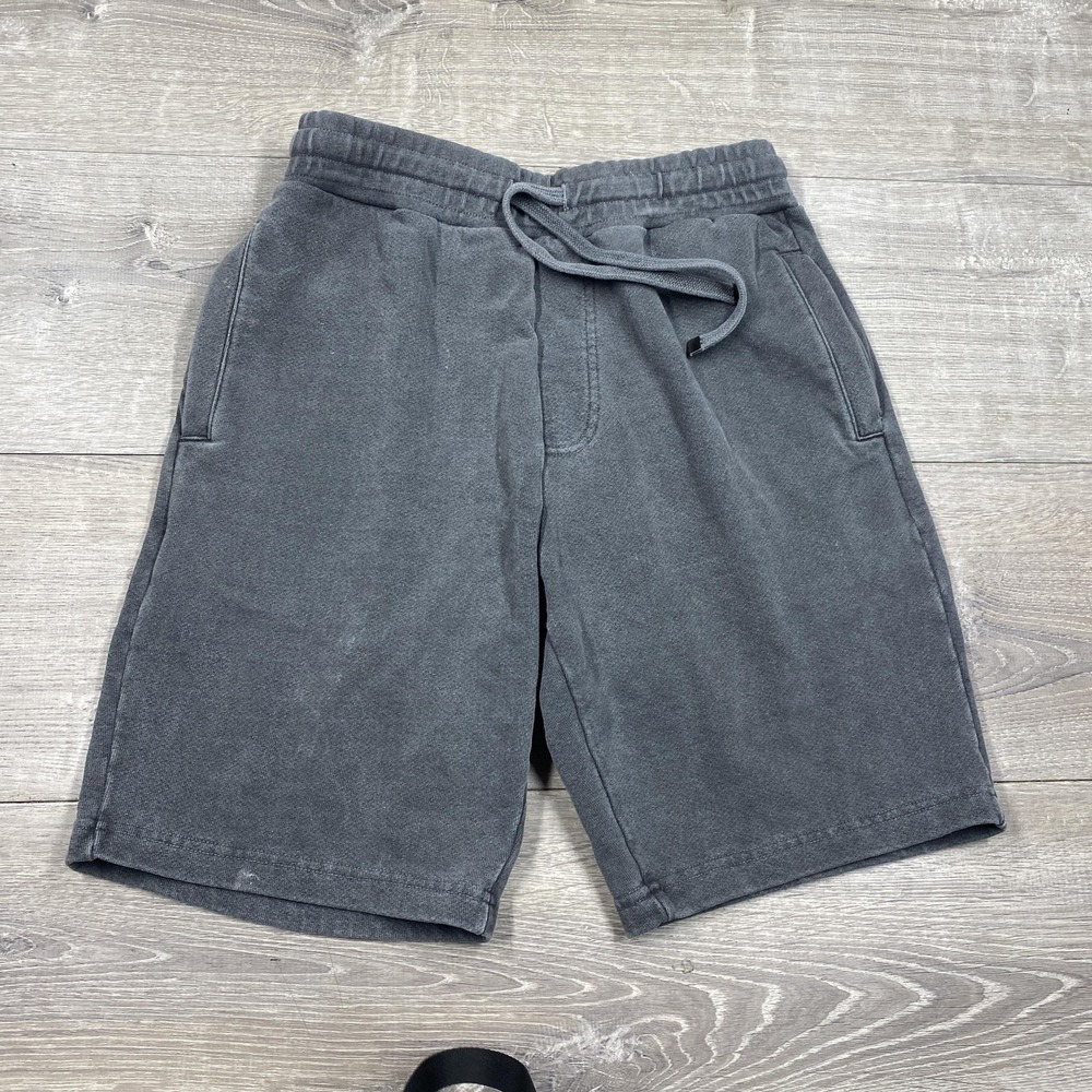 Talentless Shorts Mens Large Gray Fleece Sweat‎ Elastic Waist Drawstring Casual